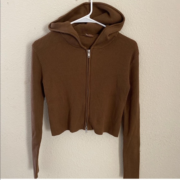 brown arden moletom com capuz brandy melville